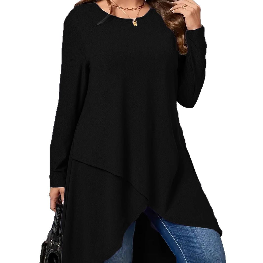 Women's Large Daily Casual Loose Long Sleeves Tops