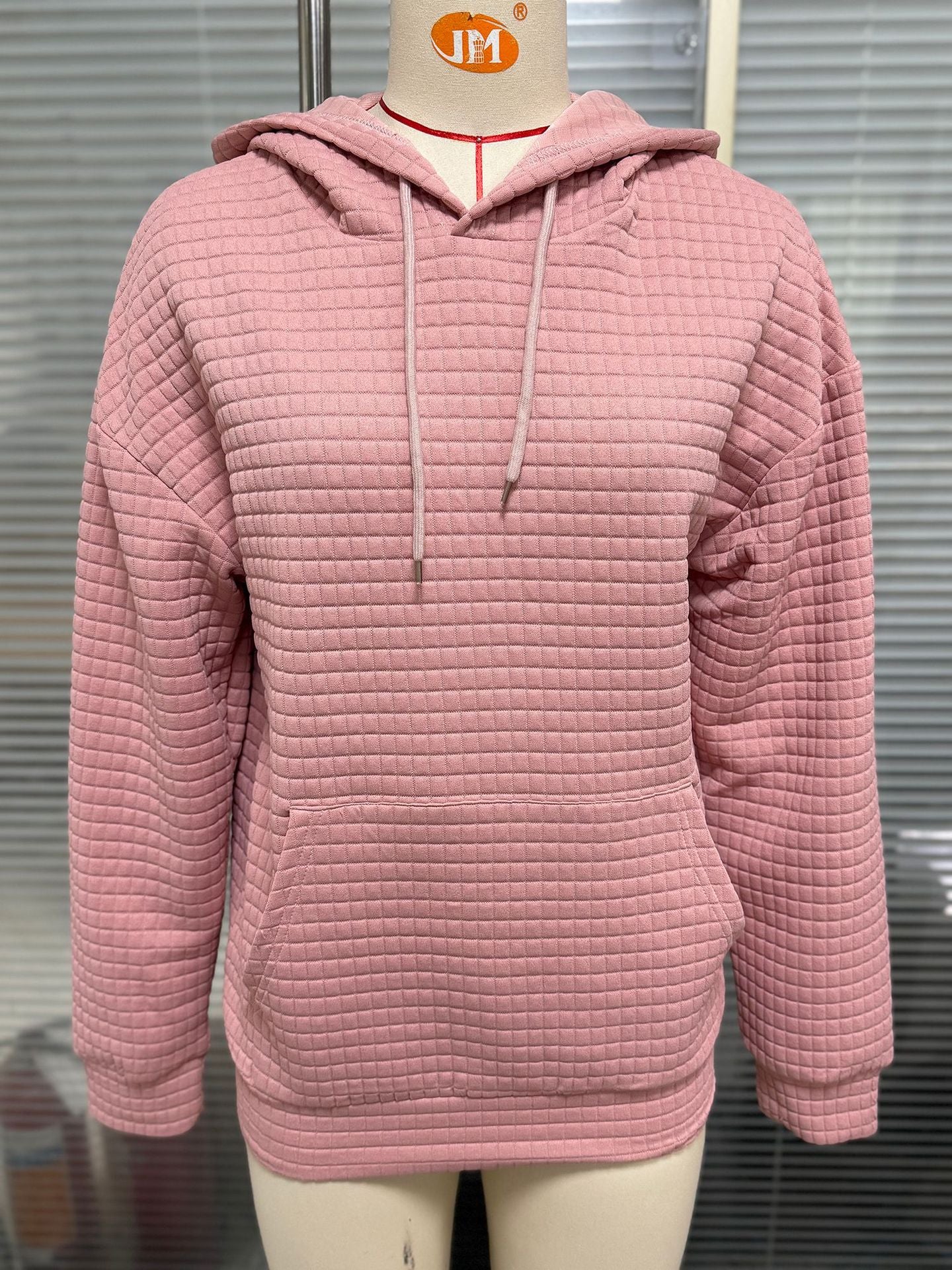 Women's Solid Color Hooded Pocket Loose Long Sleeve Women's Sweater, Sweater
