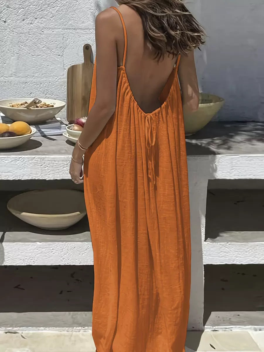Comfortable Graceful Classic Slouchy Women's Strap Dress