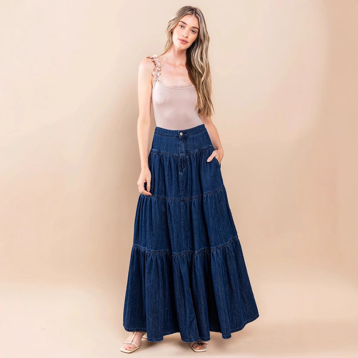 Women's Street Hot Low Waist Distressed Vacation Skirts