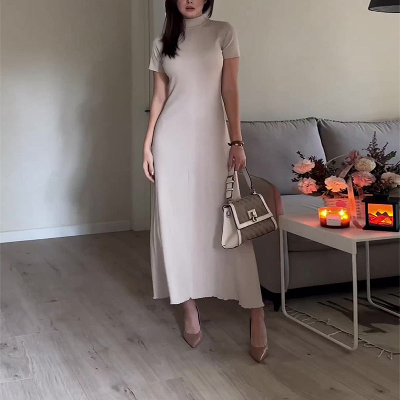 Temperament High Collar Casual Loose Solid Color Suits