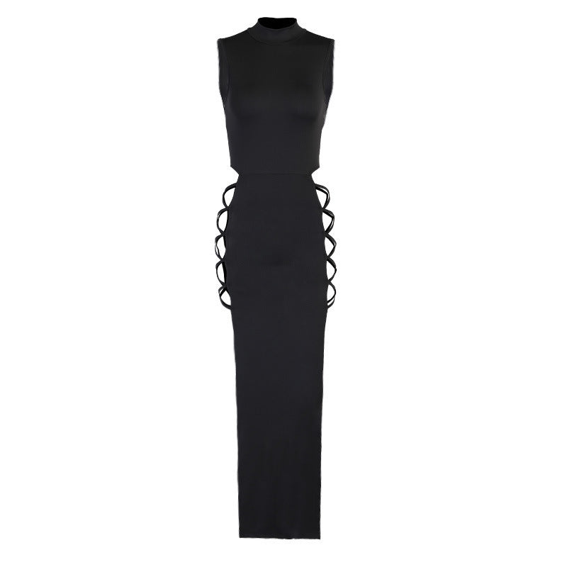 Women's Summer Sexy Sleeveless Dress High Split Dresses