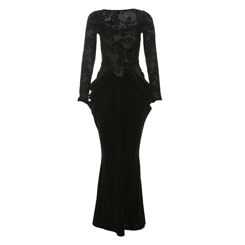 Women's Solid Color Slim High Waist Street Dresses