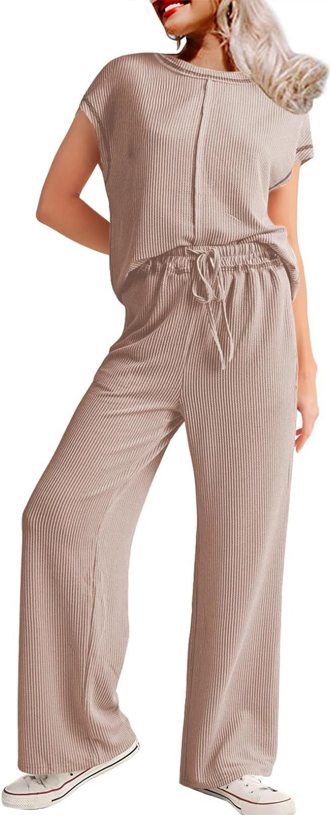 Women's Three-quarter Sleeve Commute Leisure Loose Slimming Pants