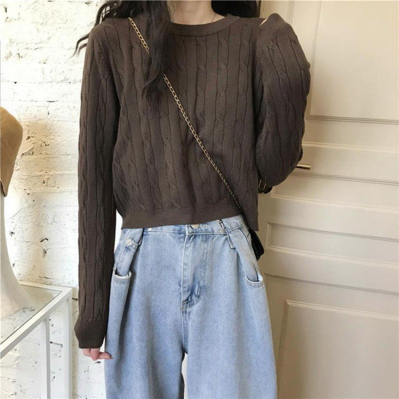 Women's Fresh Sweet Crew Neck Casual Comfortable Women's Sweater