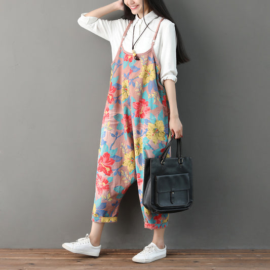 Adjustable Suspenders Ethnic Style Thin Cropped Big Crotch Suspender Jeans