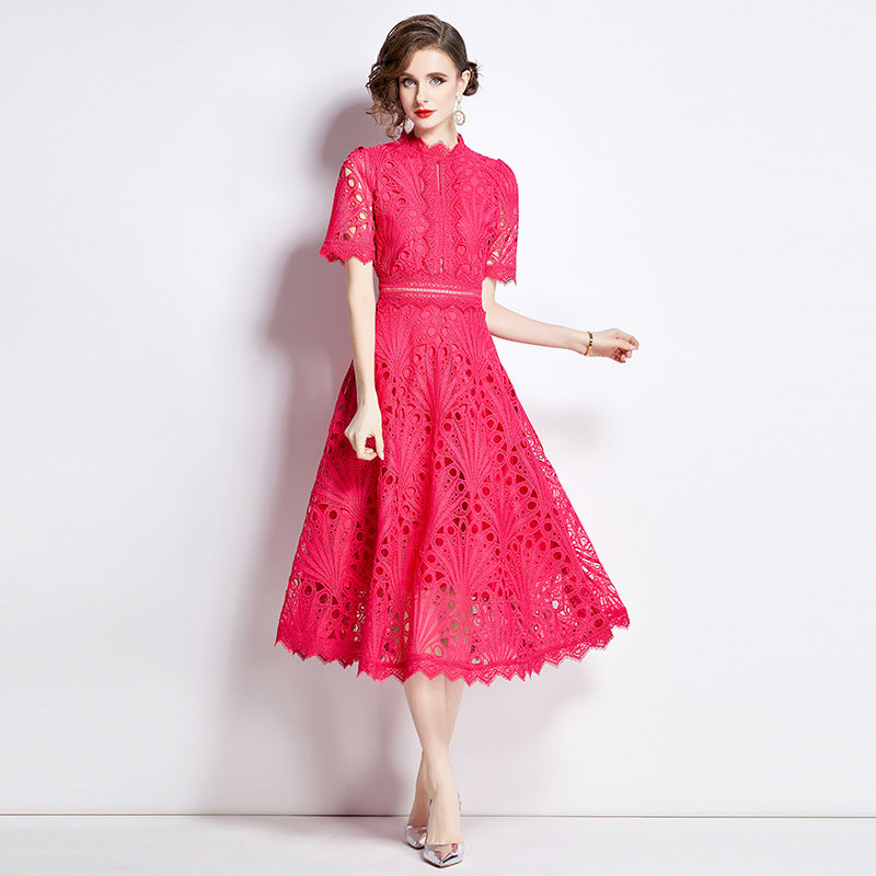 Women's Dress For Summer Crochet Embroidery Design Sense Niche Chic Dresses