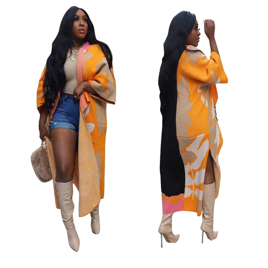 Women's Trendy Casual Short-sleeved Knitted Long Sweaters