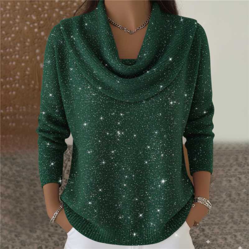 Creative Fashion Women's Solid Color Long-sleeved Women's Sweater