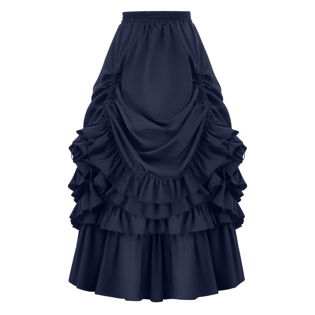 Women's Retro Victorian Half-length Swing Performance Wear Skirts