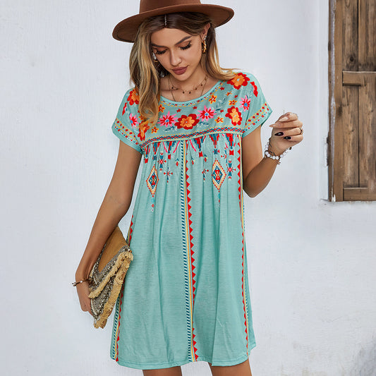 Versatile Design Leisure Holiday Dress Loose Dresses