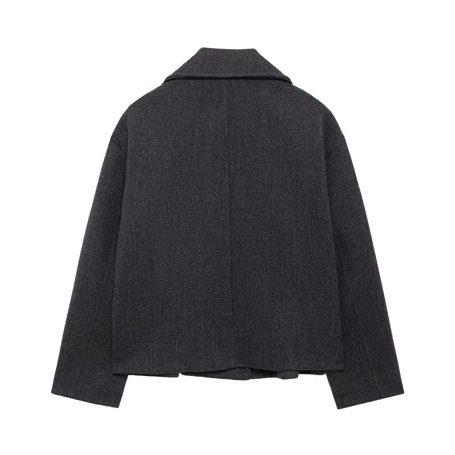 Women's Autumn Double Breasted Wool Overcoat Thick Coats