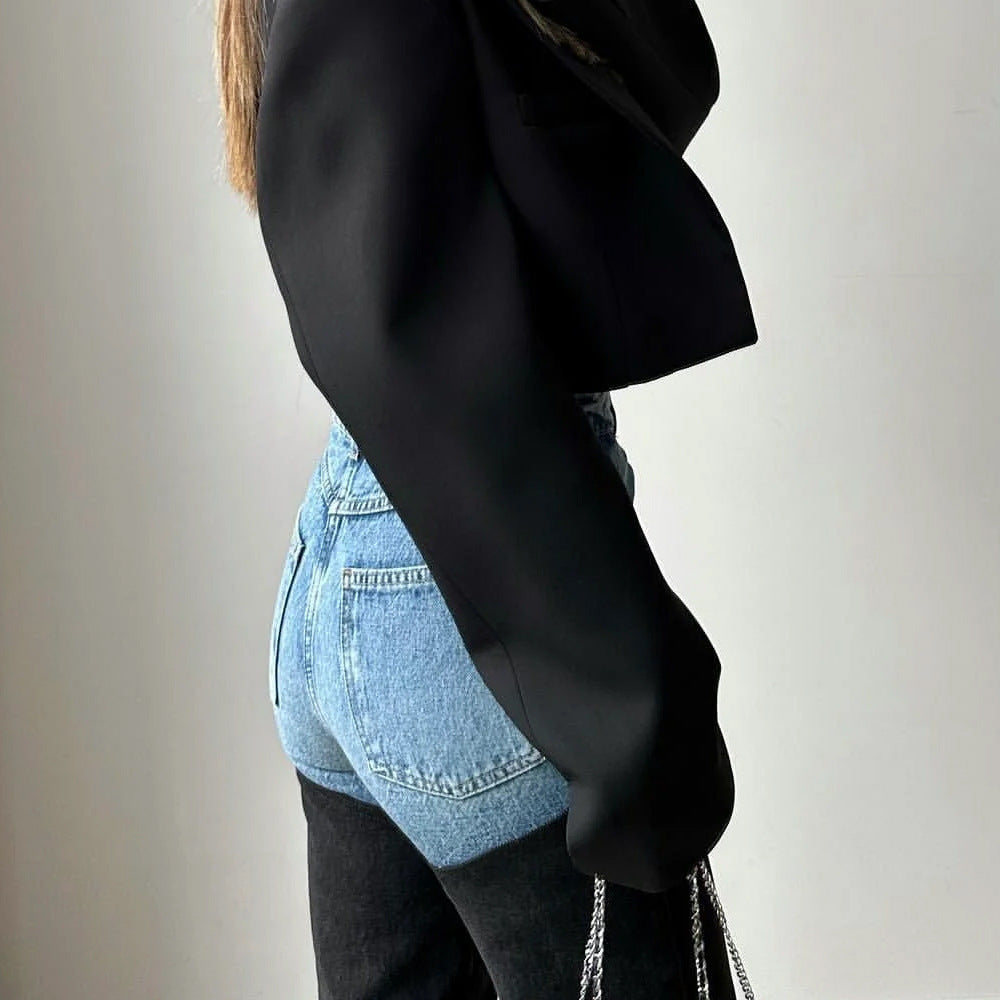 Women's Casual Fashion Cool High Waist Color Jeans