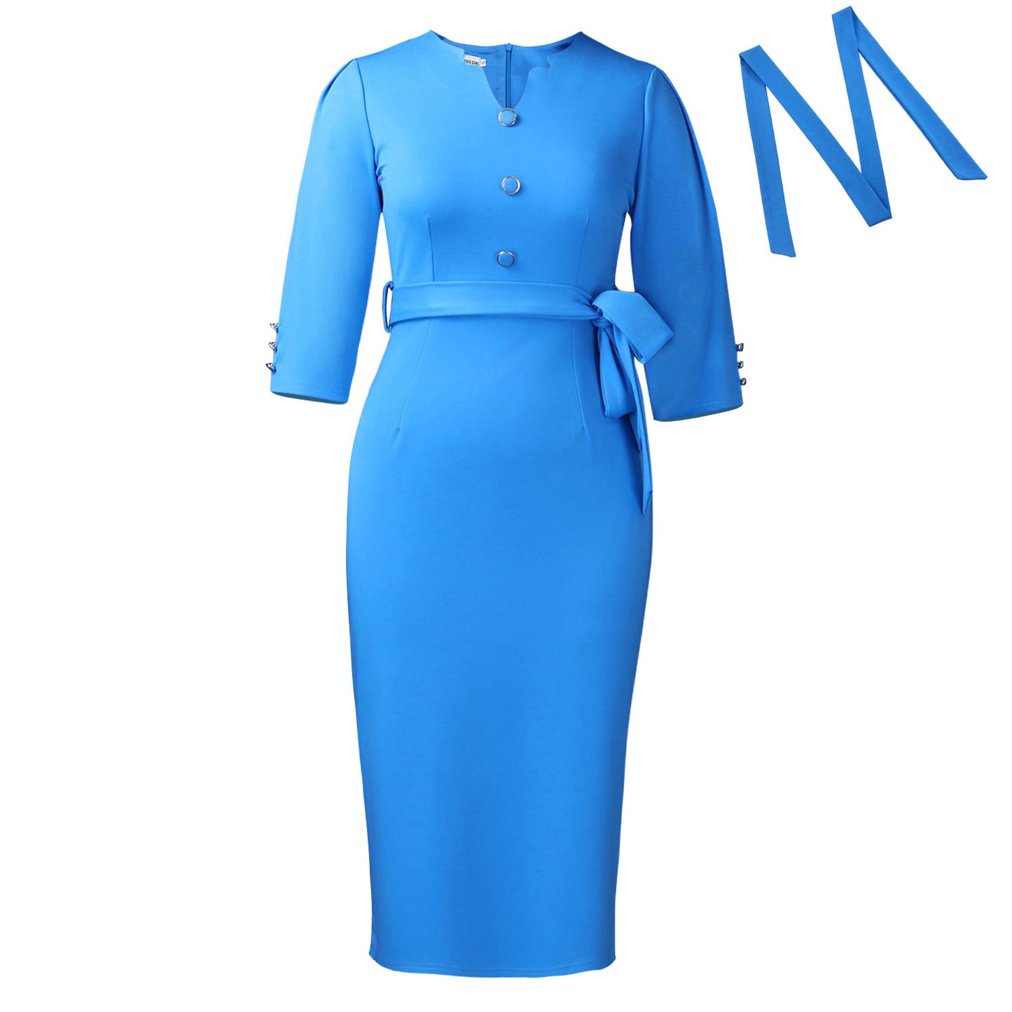 Women's Wear Fashion Temperament Pure Color Elegant Dresses