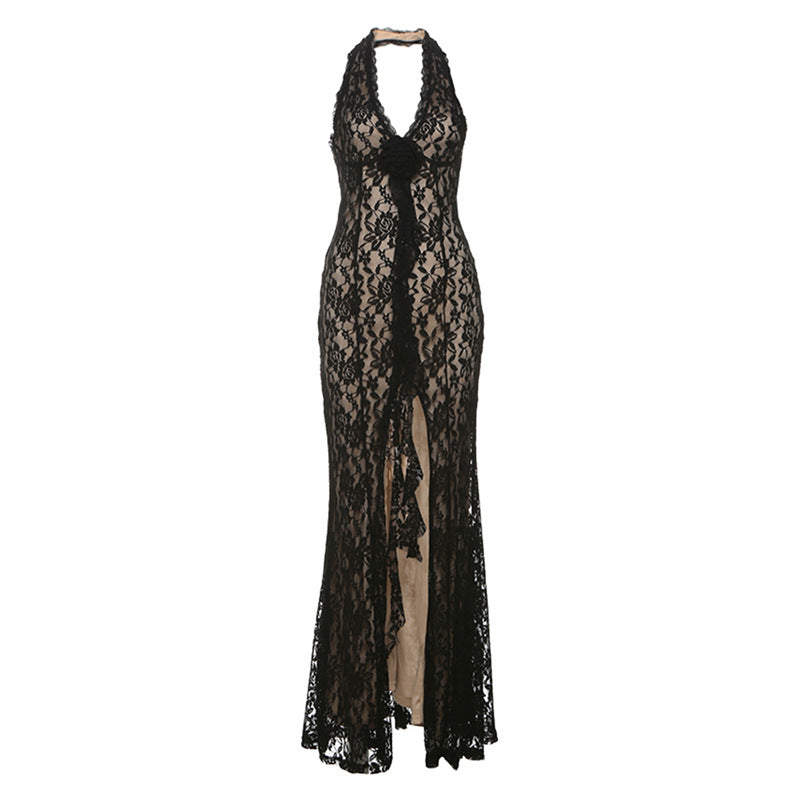 Women's Solid Color Slim Fit High Waist Dresses