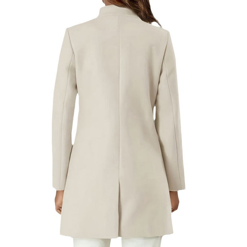 Spring Temperament Slim Fit Elegant Woolen Coats