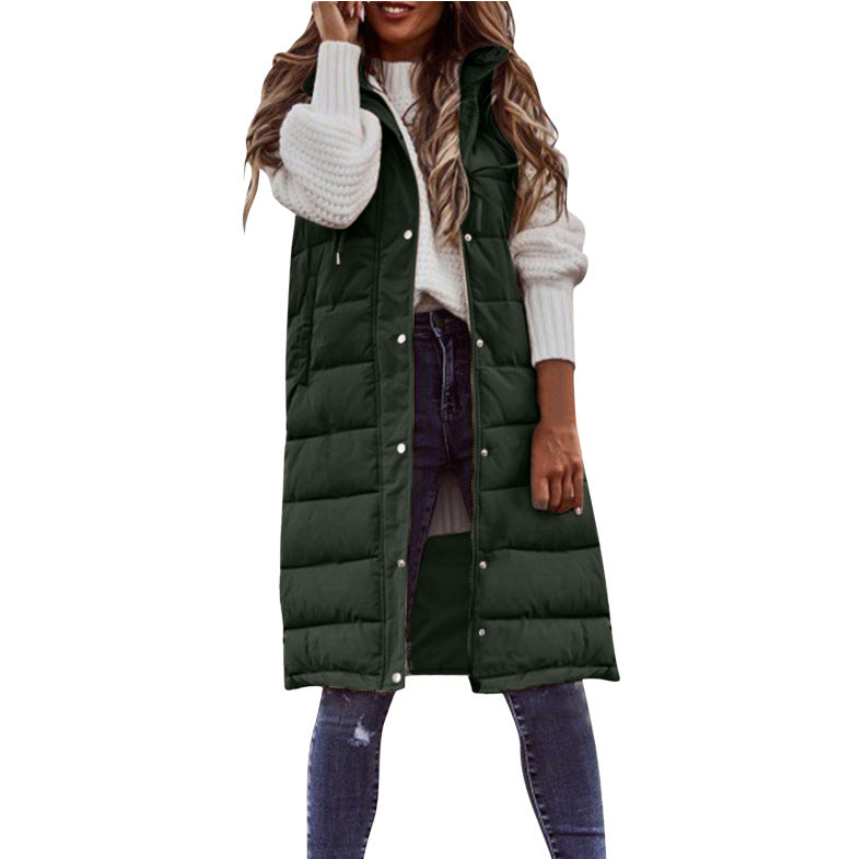 Women's Casual Elegant Light Quilted Cotton Mid-length Coats