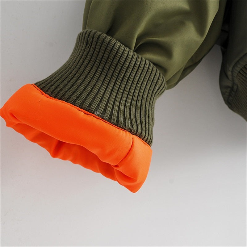 Women's Autumn Army Green Flying Cotton Coats