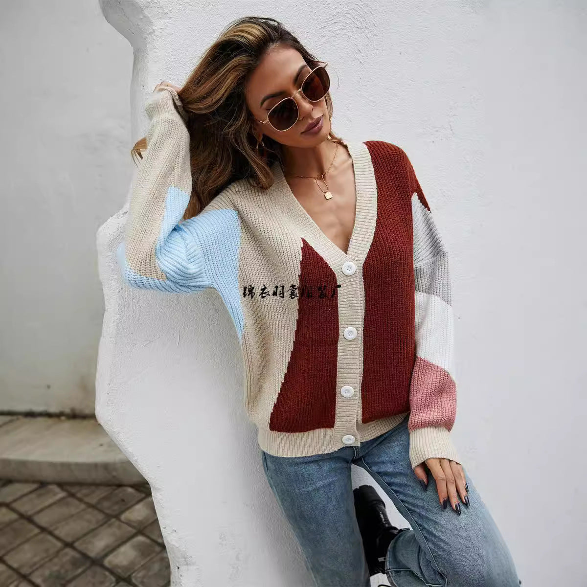 Durable Women's Spring Stitching Personality Fashion Plus Size
