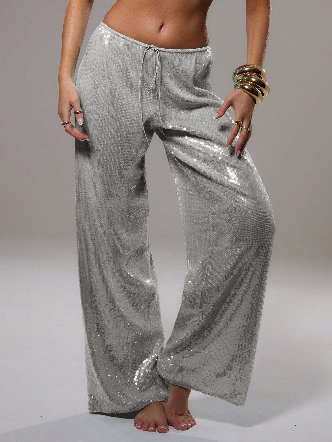 Women's Sequined Casual Loose Wear Autumn Fashion Pants