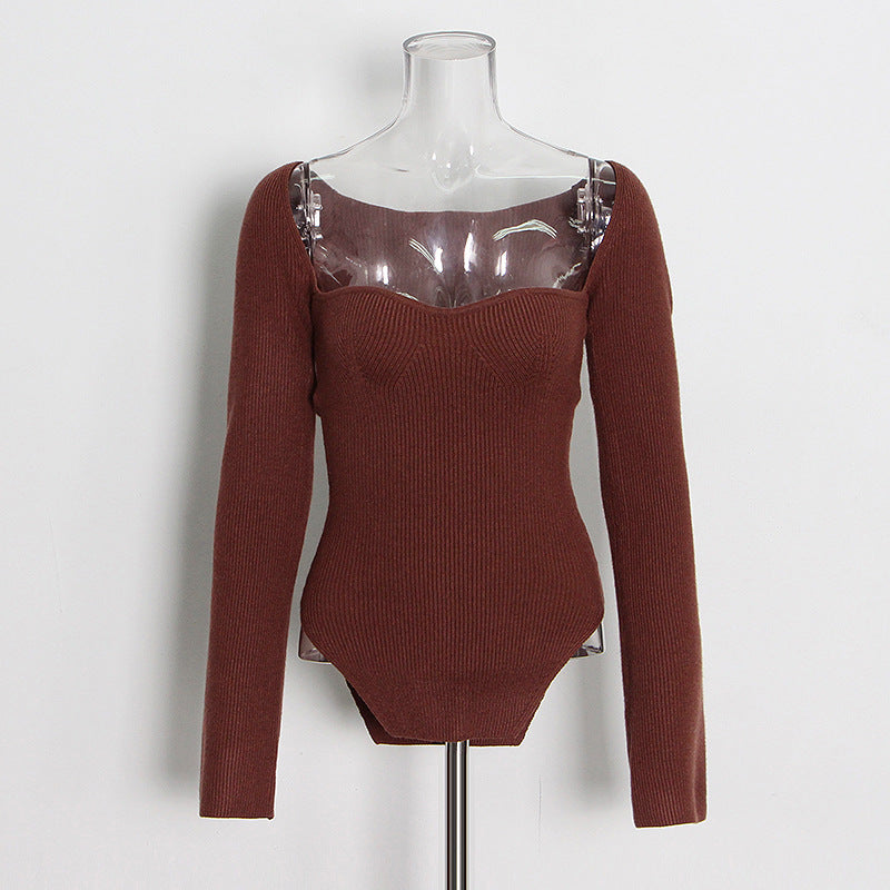 Women's Irregular Base Slim Fit Slimming Long Knitwear