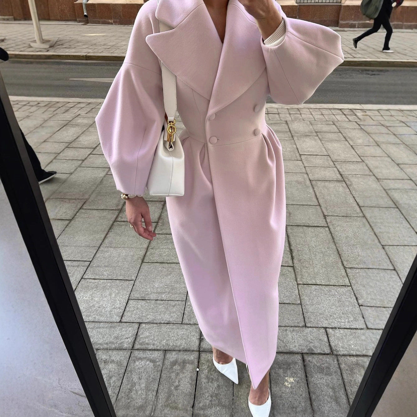 Vintage Court Style Lantern Sleeve Large Coats