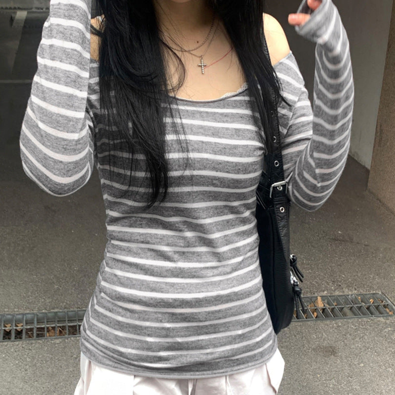 Long-sleeved Idle Style Minority Lightweight Slim Blouses