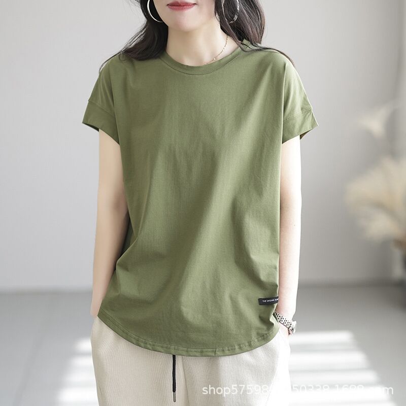 Women's Sleeve T-shirt Loose Slimming Temperament Hollow Blouses
