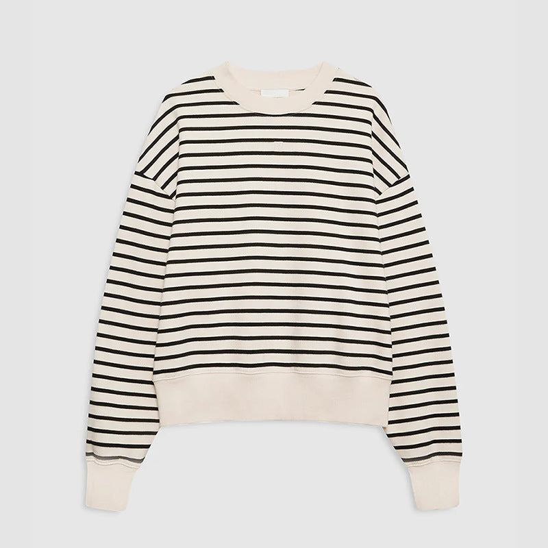 Women's Early Autumn North American Niche Apricot Black Sweaters