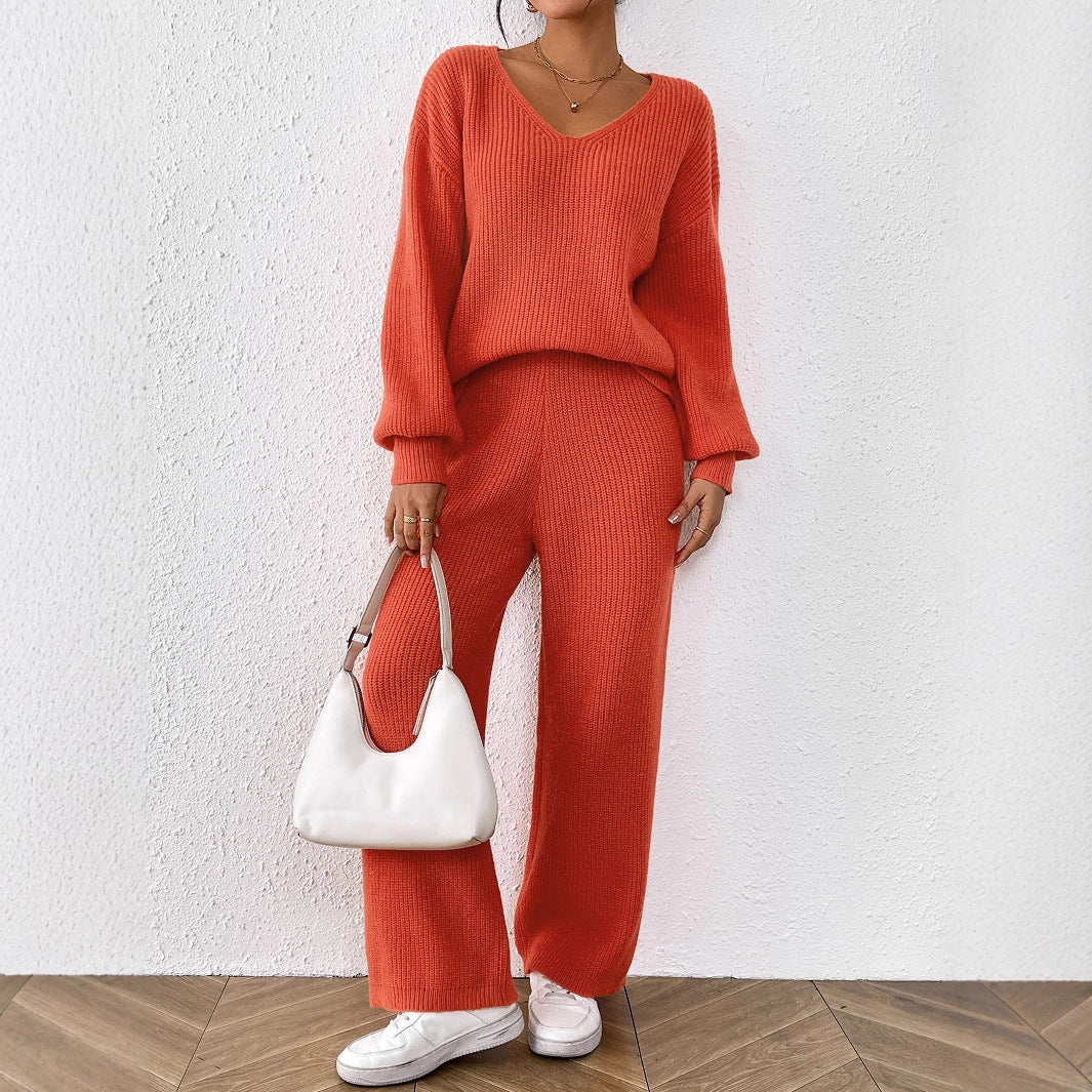 Women's Casual Fashion Wool Loose Solid Color Sweaters