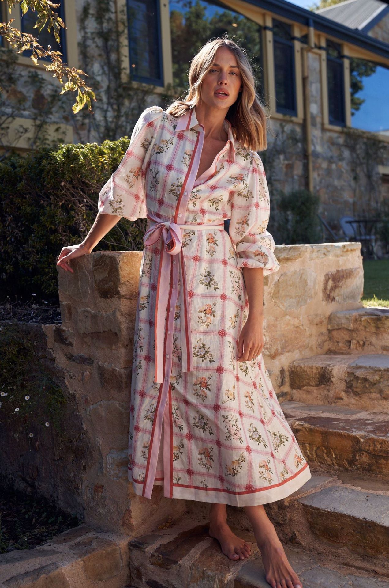 Trendy Glamorous Casual Linen Long Flower Cardigans