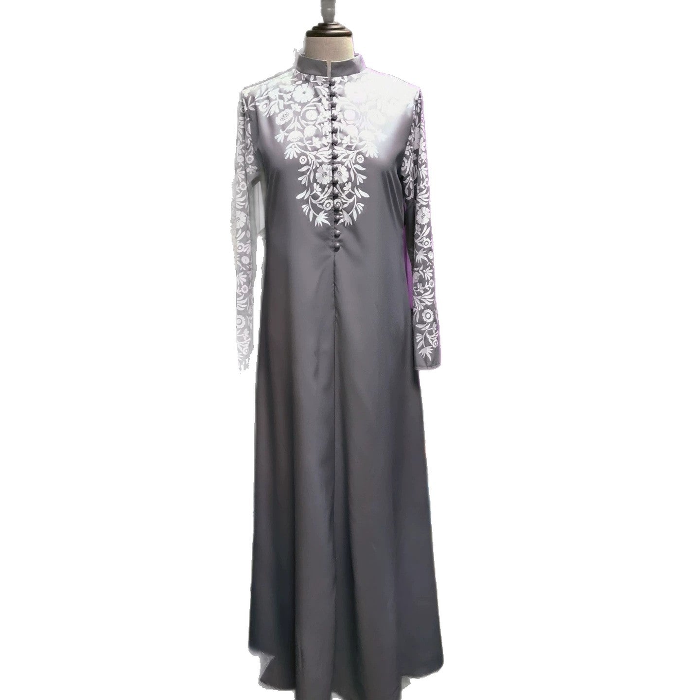Women's Floral Print Swing Ethnic Style Stitching Dress