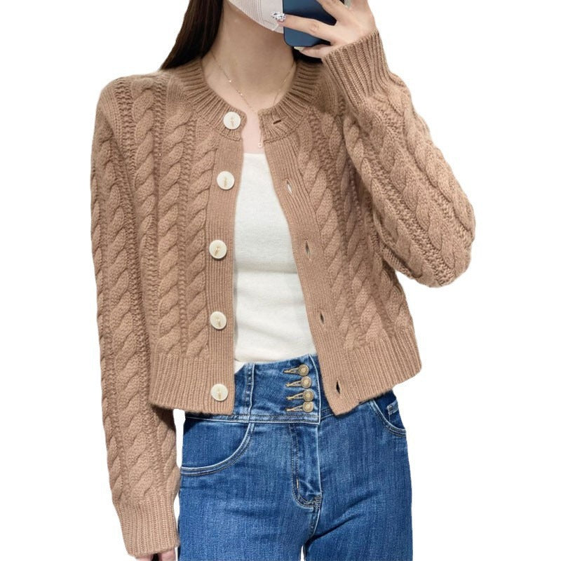 Women's Autumn Wear Korean Twisted Outer Soft Women's Sweater