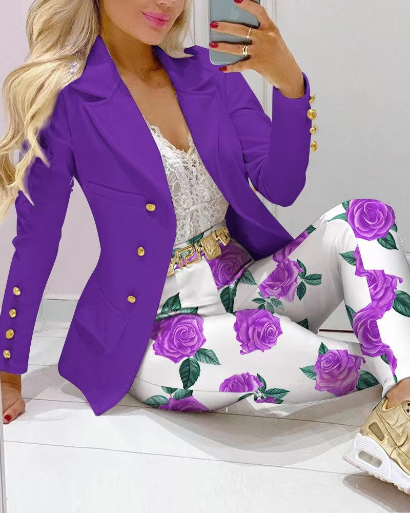 Women's Elegant Example Casual Fashion Set Suits