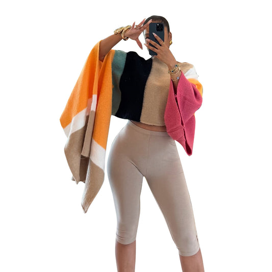 Women's Cool Slouchy Casual Knitted Irregular Sweaters