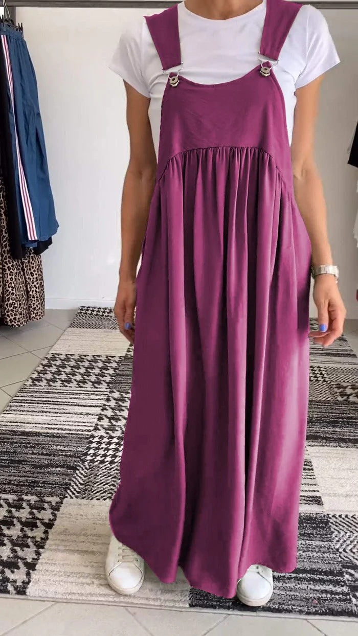 Unique Women's Summer Cotton Linen Long Dress