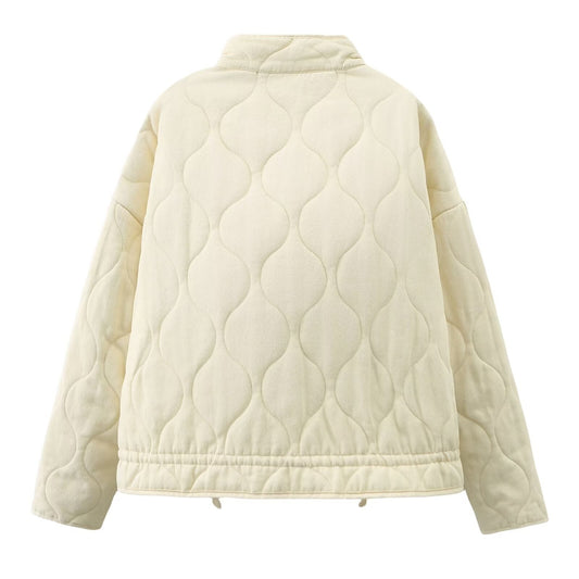 Women's Winter Wadded Loose Quilted Cotton Stand Coats