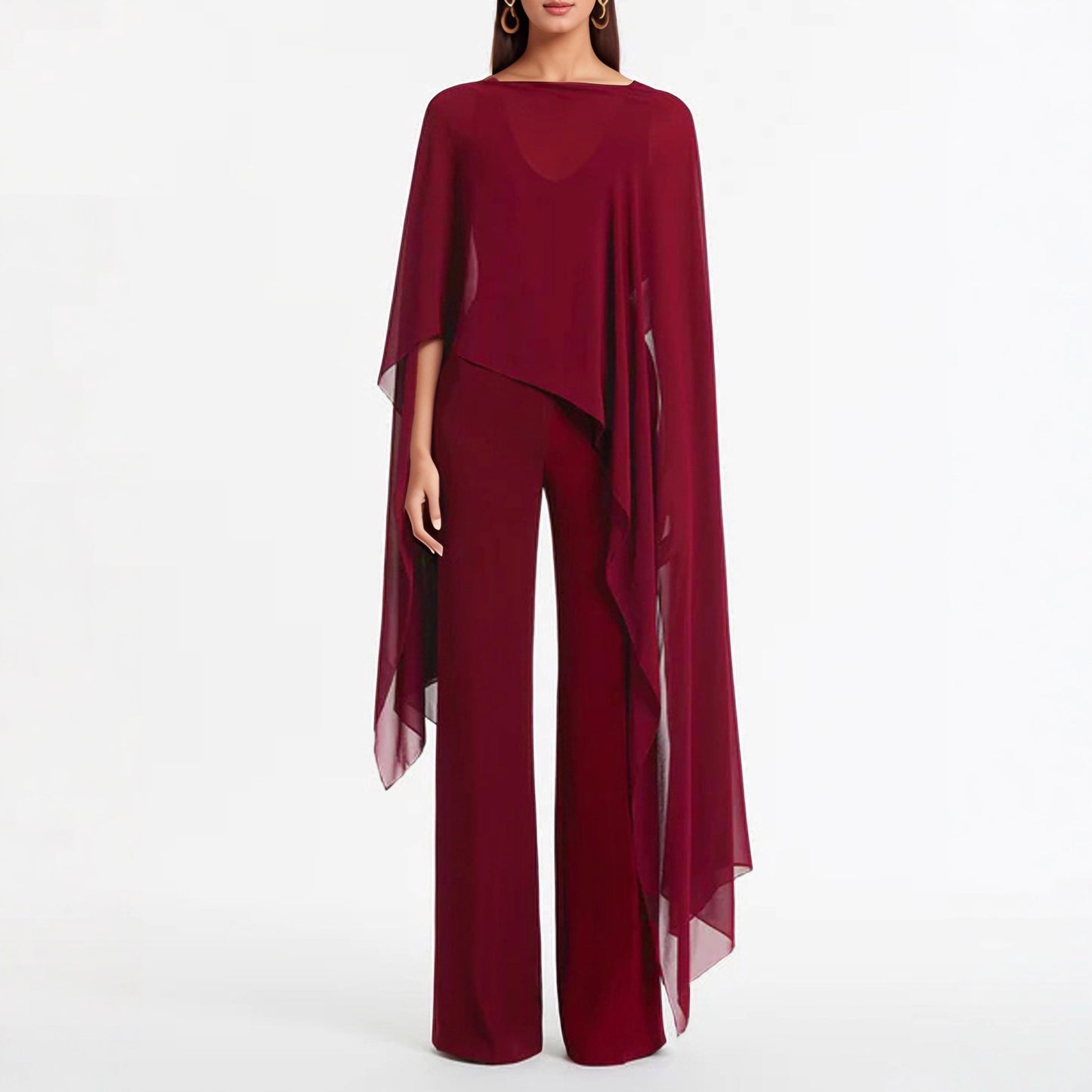 Women's Halloween Thin Cloak Ball Exercise Two-piece Pants