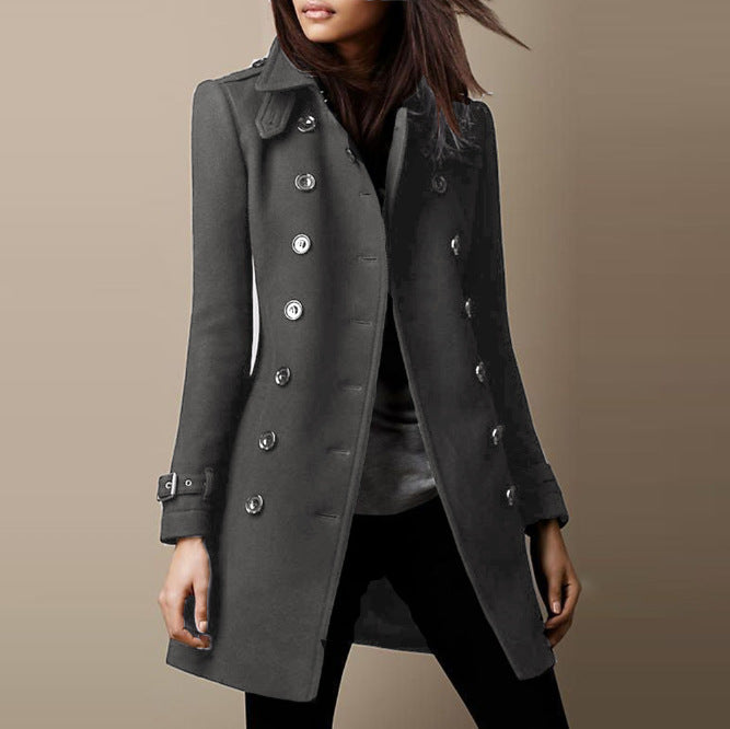 Women's Charming Attractive Hot Single Woolen Coats