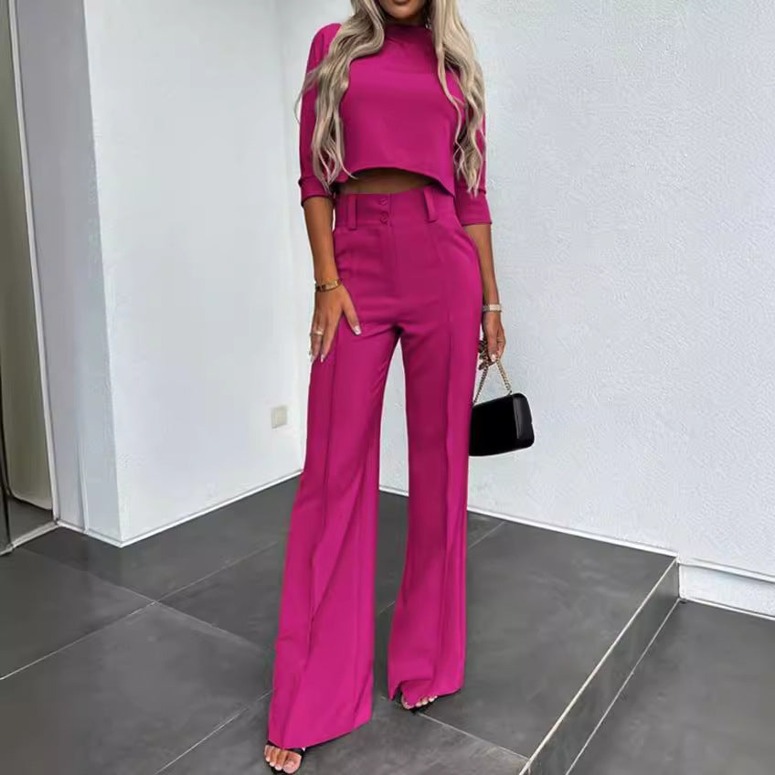 Women's Unique Fashion Casual Set Two-piece Suits