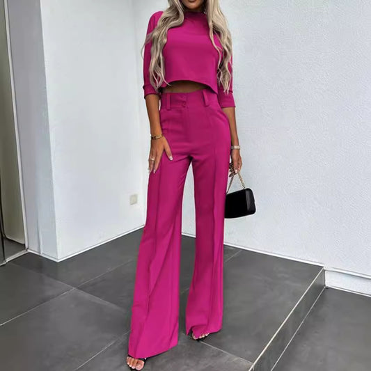 Women's Unique Fashion Casual Set Two-piece Suits