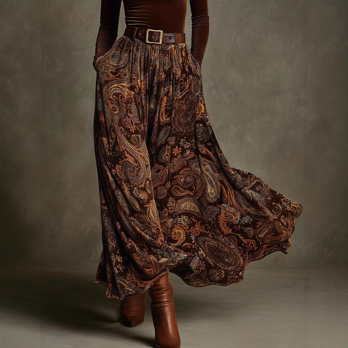 Autumn Slim Graceful Long Expansion With Dresses