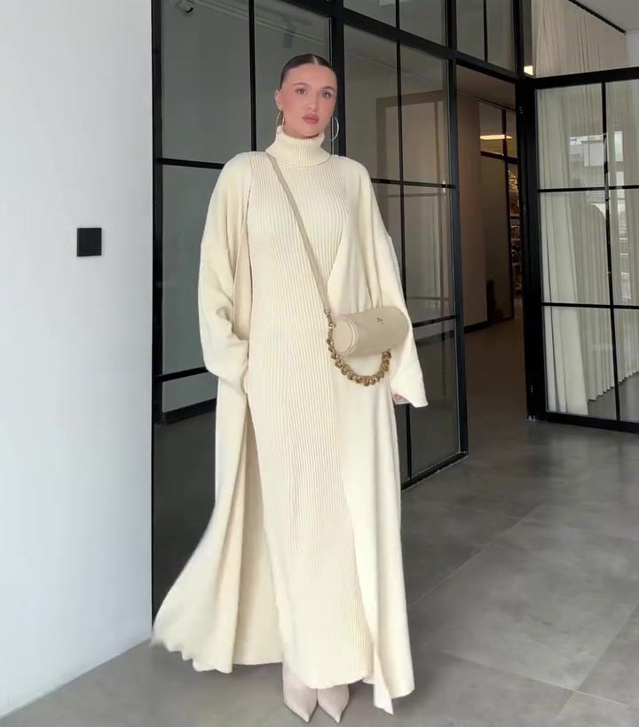 Women's Autumn Idle Style Elegant Soft Long Sleeve Dress Dresses