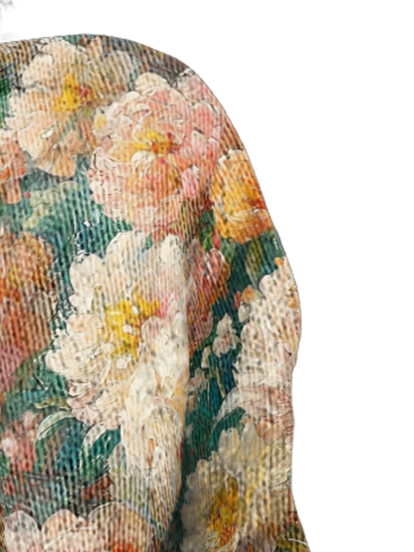 Beautiful Winter Single-breasted Floral Warm Button Sweaters