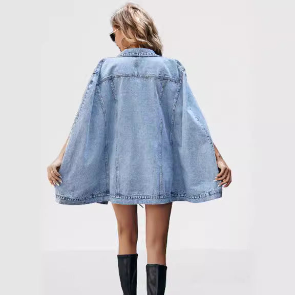 Women's Fashion Irregular Loose Versatile Denim Jackets