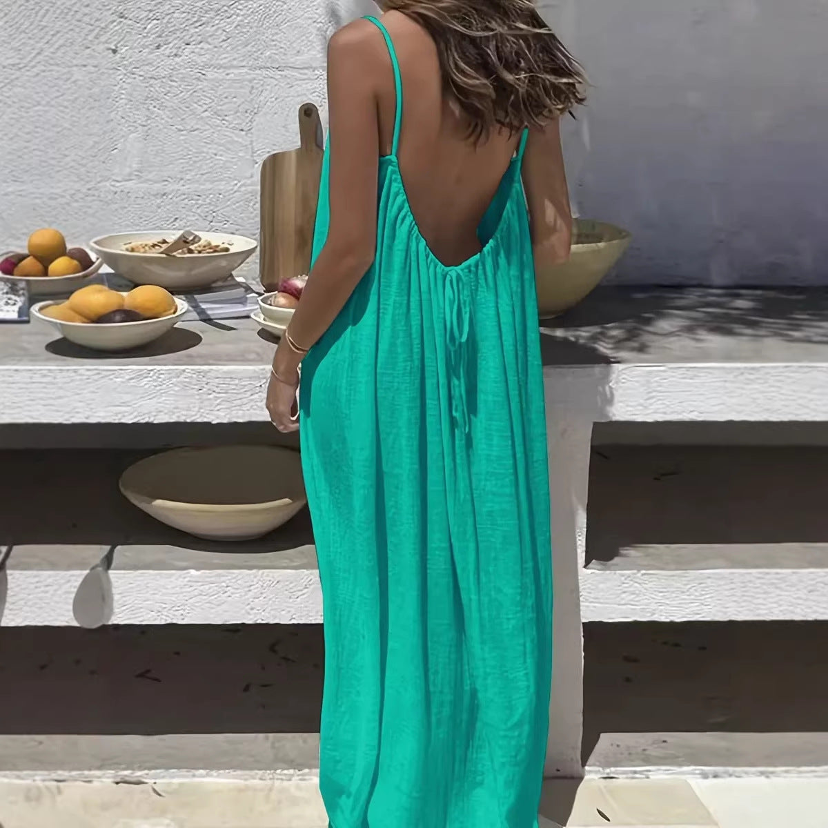 Comfortable Graceful Classic Slouchy Women's Strap Dress