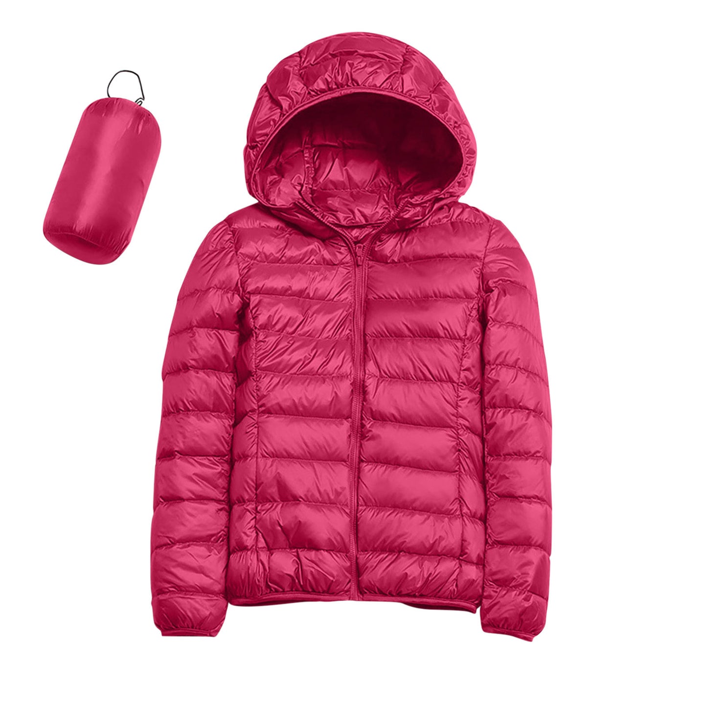 Women's Winter Casual Solid Color Lightweight Waterproof Jackets