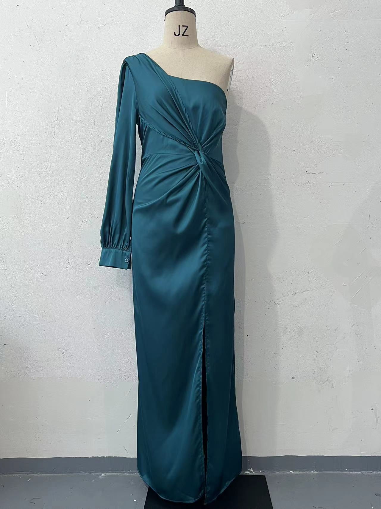 Women's Spring Dress Fashionable Temperament Cinched Waist Dresses