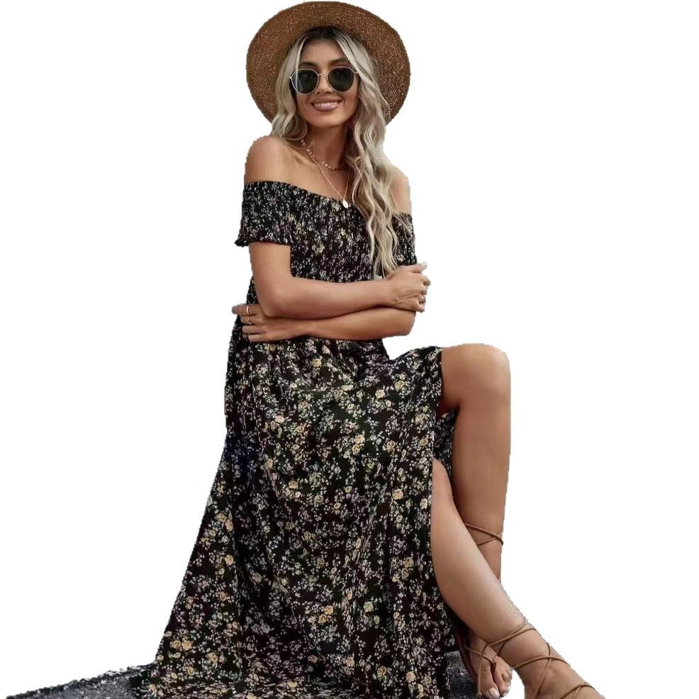 Women's Summer Fashion Bohemian Small Floral Dress