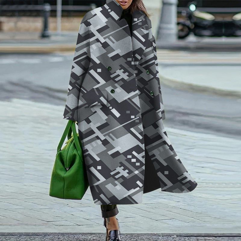 Women's Loose Winter Autumn Woolen Warm Commuting Coats